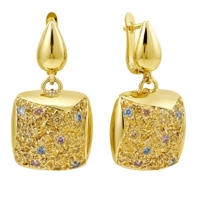 Серьги Итальянские из золота