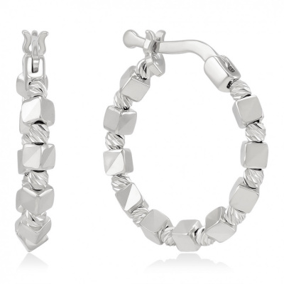 Серьги-конго нежная тишина