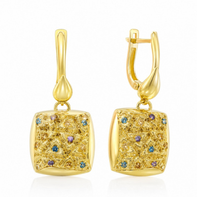Серьги Итальянские из золота