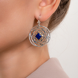 Серьги  из серебра