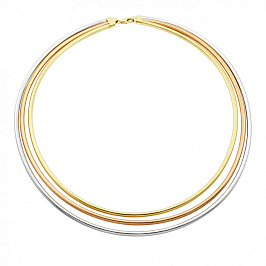 Тройное колье из золота 585 пробы