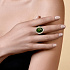 Кольцо из желтого золота с турмалином 9,09 ct