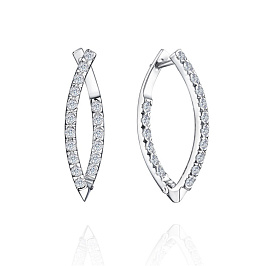 Серьги из белого золота