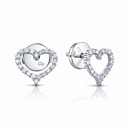 Серьги из белого золота