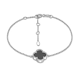 Браслет из белого золота с ониксом 1,612 ct