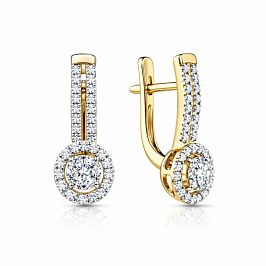 Серьги из желтого золота