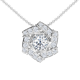 Колье ALROSA  из белого золота с бриллиантами 0,31 ct