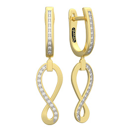 Серьги из золота с бриллиантами