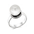 Кольцо из белого золота с жемчугом