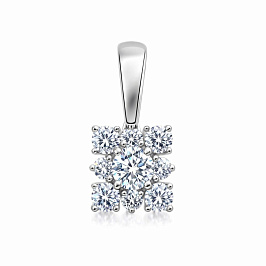 Подвеска из белого золота с бриллиантами 0,24 ct