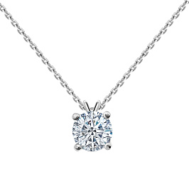 Колье DANAYA  из белого золота с бриллиантом 0,4 ct