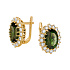 Серьги из желтого золота с турмалинами 10,88 ct