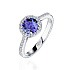 Кольцо  из белого золота с танзанитом 0,81 ct