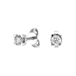Серьги из белого золота с бриллиантами 0,432 ct