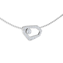 Колье ALROSA  из белого золота с бриллиантами 0,31 ct