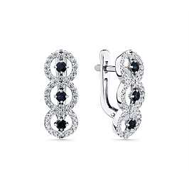 Серьги из белого золота