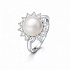 Кольцо из белого золота с жемчугом 7,9 ct