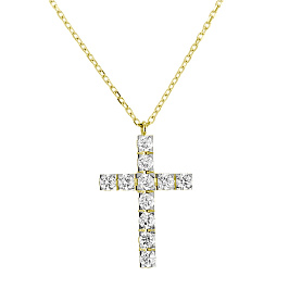 Крест из желтого золота