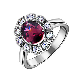 Кольцо из белого золота 2,13 ct