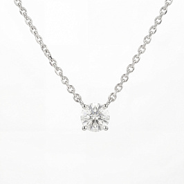 Колье DANAYA  из белого золота с бриллиантом 0,3 ct