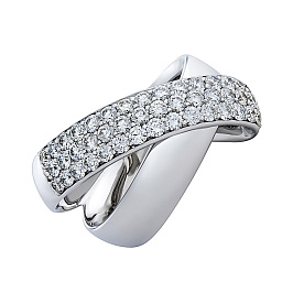 Кольцо из белого золота