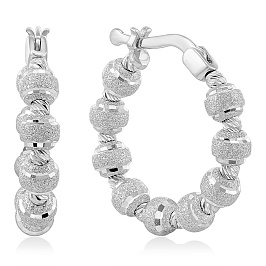 Серьги из белого золота