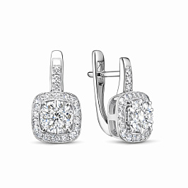 Серьги из белого золота