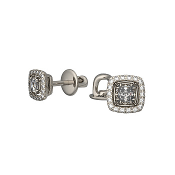 Серьги из белого золота с бриллиантами 0,322 ct