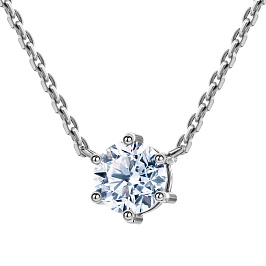 Колье DANAYA  из белого золота с бриллиантом 0,61 ct