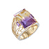 Кольцо из желтого золота с аметрином 11,69 ct