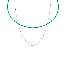 Колье из серебра