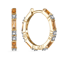 Серьги из желтого золота