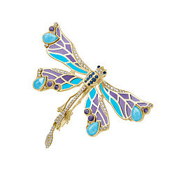 Брошь из желтого золота