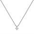 Колье из белого золота с бриллиантом 0,106 ct