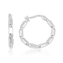 Серьги из белого золота