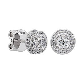 Серьги из белого золота с бриллиантами 0,466 ct