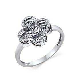 Кольцо из белого золота