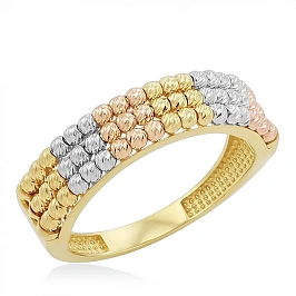 Кольцо из комбинированного золота (16.5)