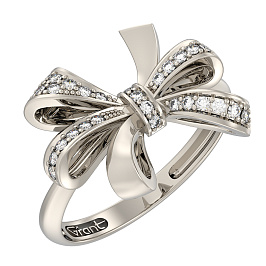 Кольцо из белого золота