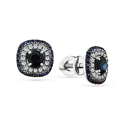 Серьги из белого золота с сапфирами 0,517 ct
