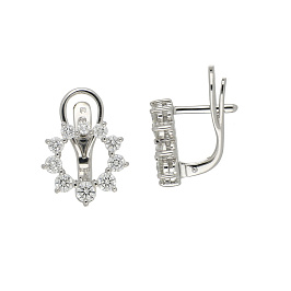 Серьги из белого золота