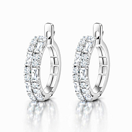 Серьги из белого золота