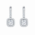 Серьги из белого золота с бриллиантами 1,1 ct