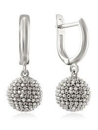 Серьги из белого золота