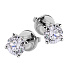 Серьги DANAYA  из белого золота с бриллиантами 1,42 ct