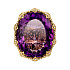 Кольцо из желтого золота с аметистом 32,9 ct