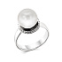 Кольцо из белого золота с жемчугом