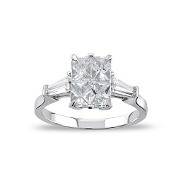 Кольцо из белого золота с бриллиантами 1,06 ct