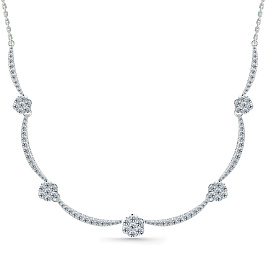 Колье из белого золота