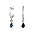 Серьги из белого золота с сапфирами 1,09 ct